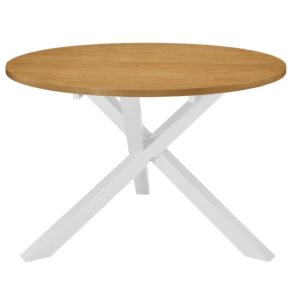 Petromila vidaXL Jedálenský stôl, biely 120x75 cm, MDF